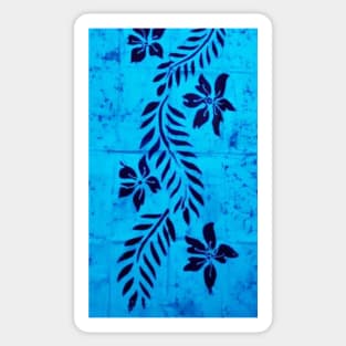 Blue Batik Sticker